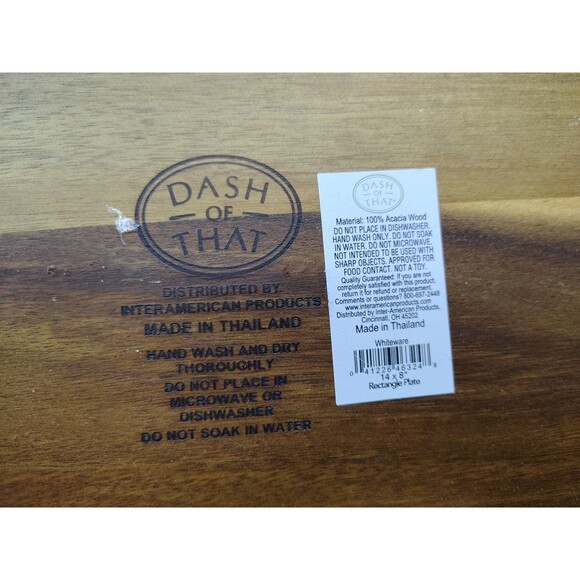 Dash Of That Acacia Wooden Serving Tray Lot Round Recangle Charcuterie New Wood - Picture 6 of 7